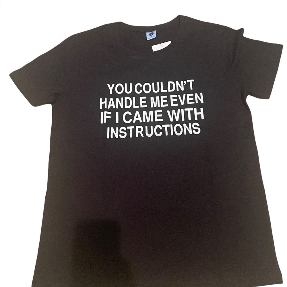 Woman’s black T-shirt
